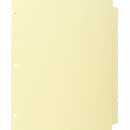 Business Source Mylar-reinforced Plain Tab Indexes (16480)