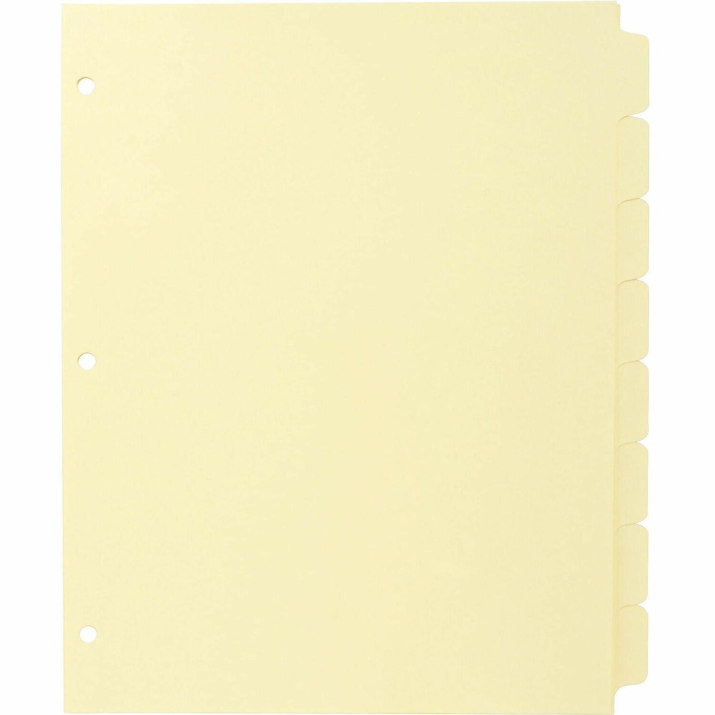 Business Source Mylar-reinforced Plain Tab Indexes (16481)