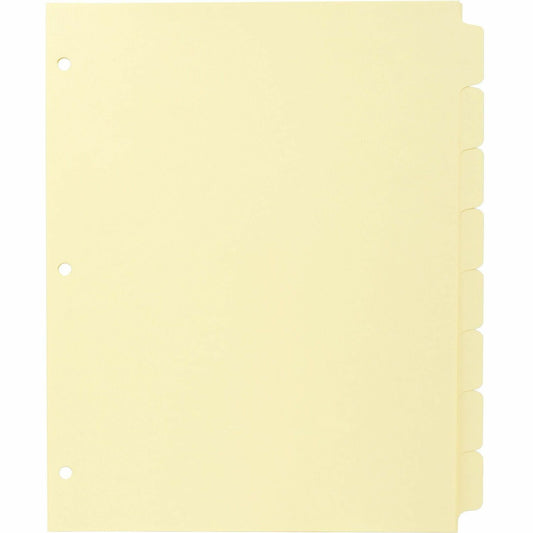 Business Source Mylar-reinforced Plain Tab Indexes (16481)