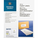 Business Source 8-1/2"x11" Copier Labels (26133)