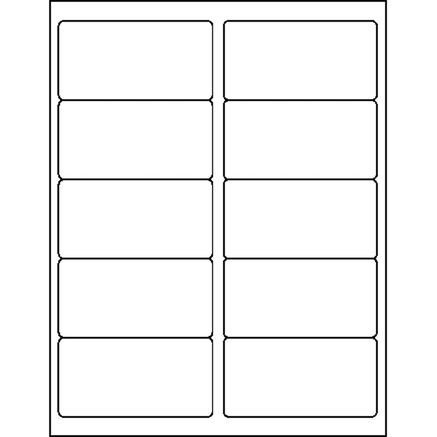 Business Source Bright White Premium-quality Shipping Labels (26117)