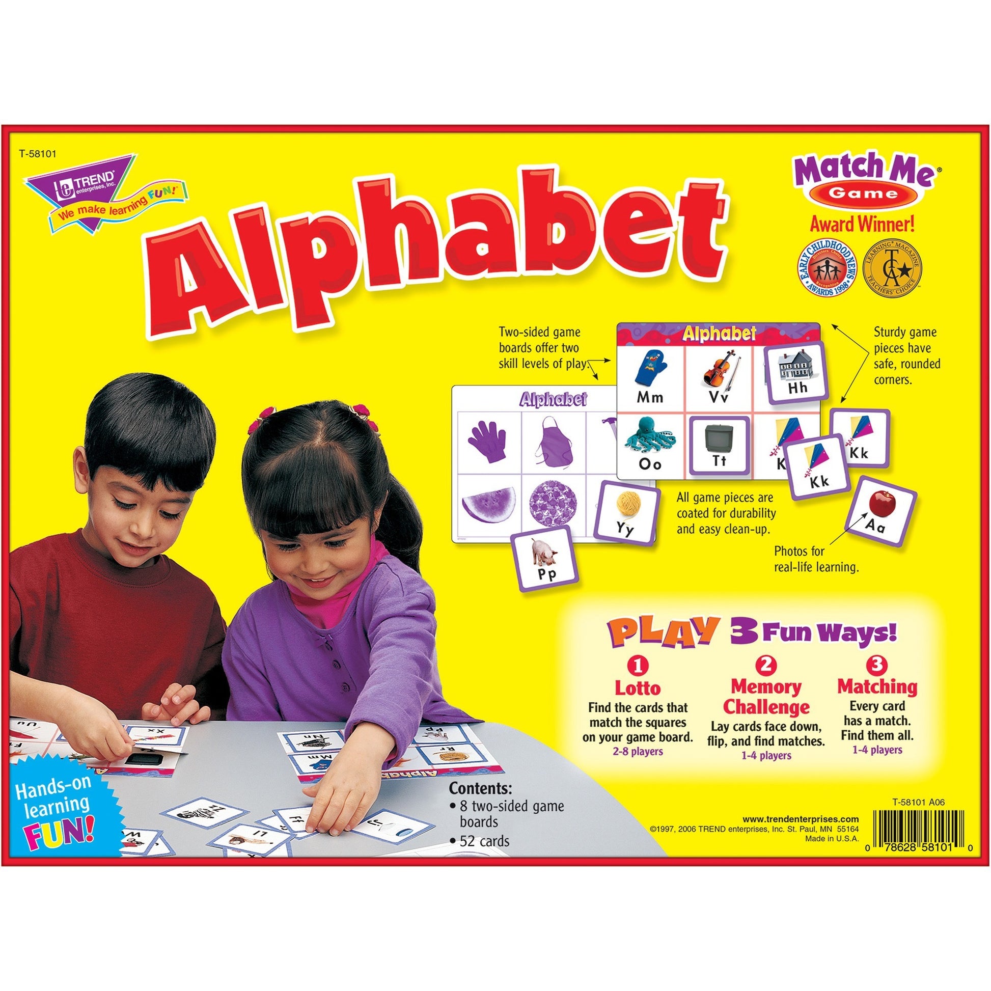 Trend Match Me Alphabet Learning Game (T58101)