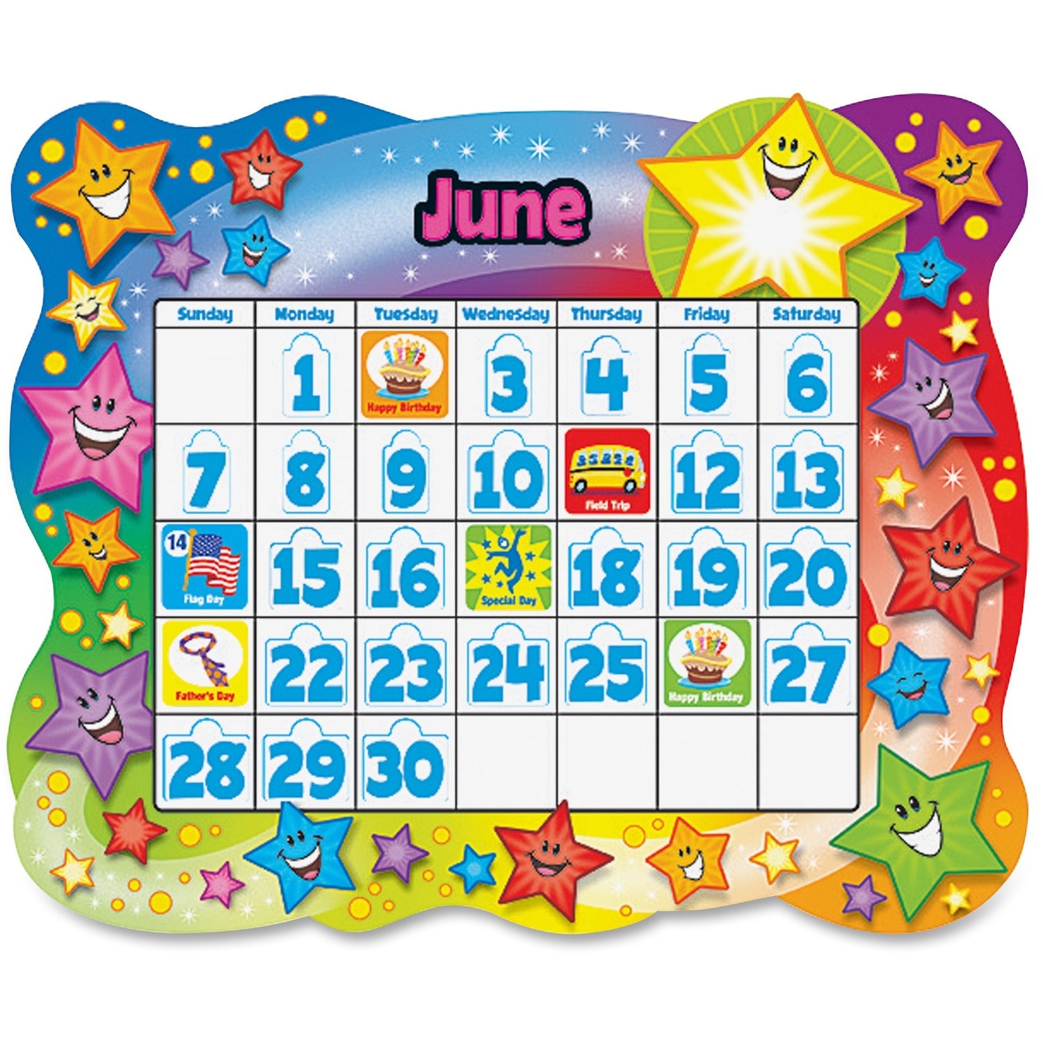 Trend Star Calendar Bulletin Board Set (T8194)