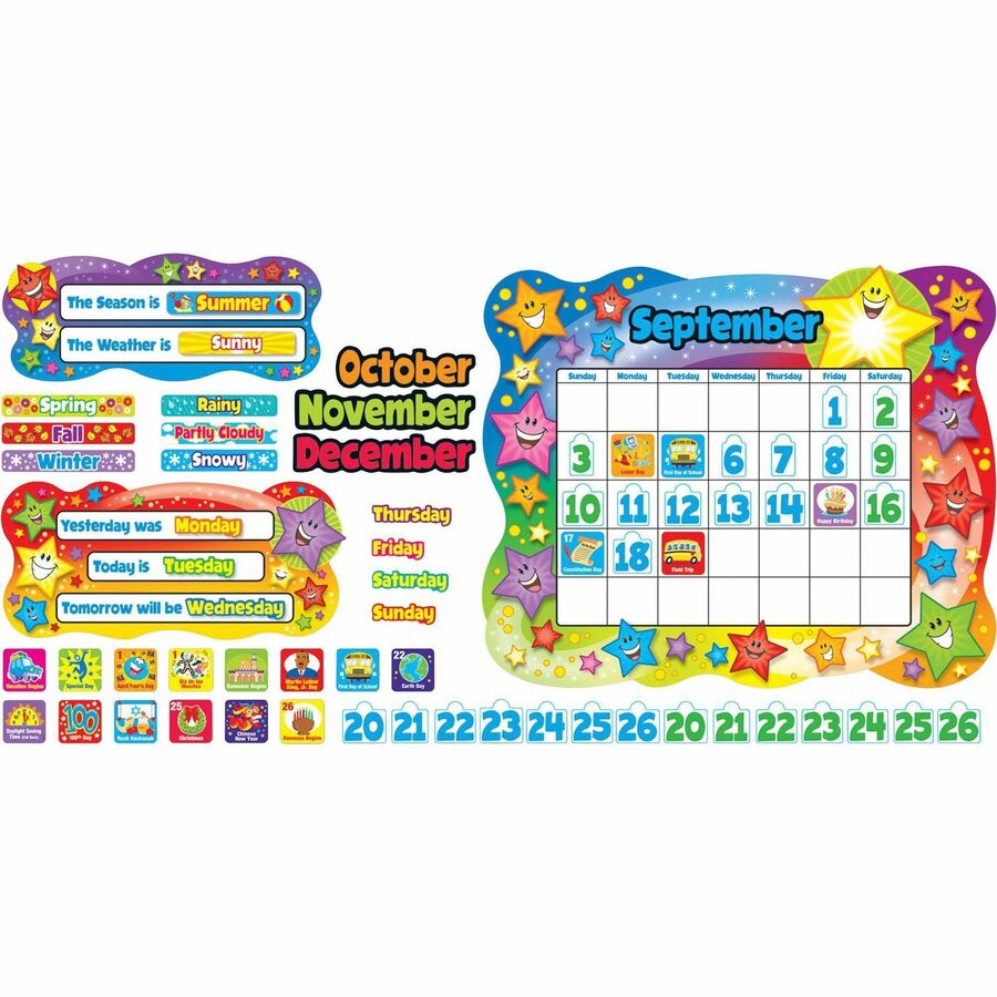 Trend Star Calendar Bulletin Board Set (T8194)