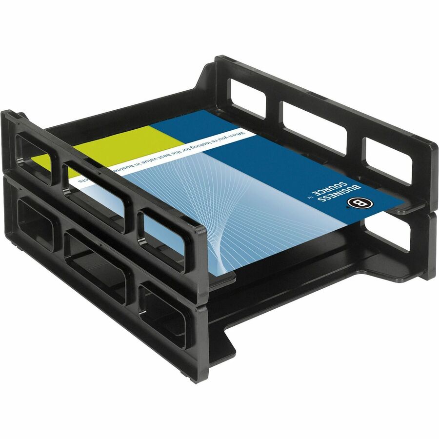 Business Source Front-Load Stackable Letter Tray (62884)