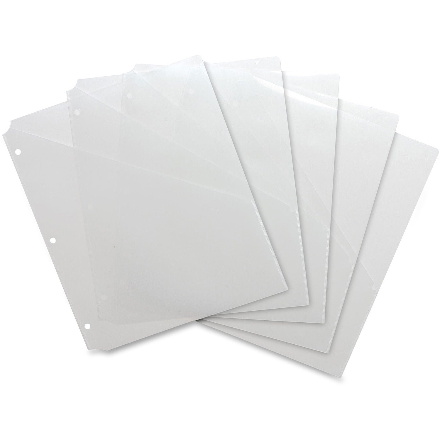 Business Source Poly Binder Pockets (32375)