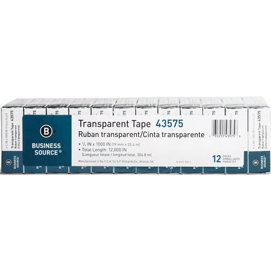 Business Source All-purpose Transparent Glossy Tape (43575)