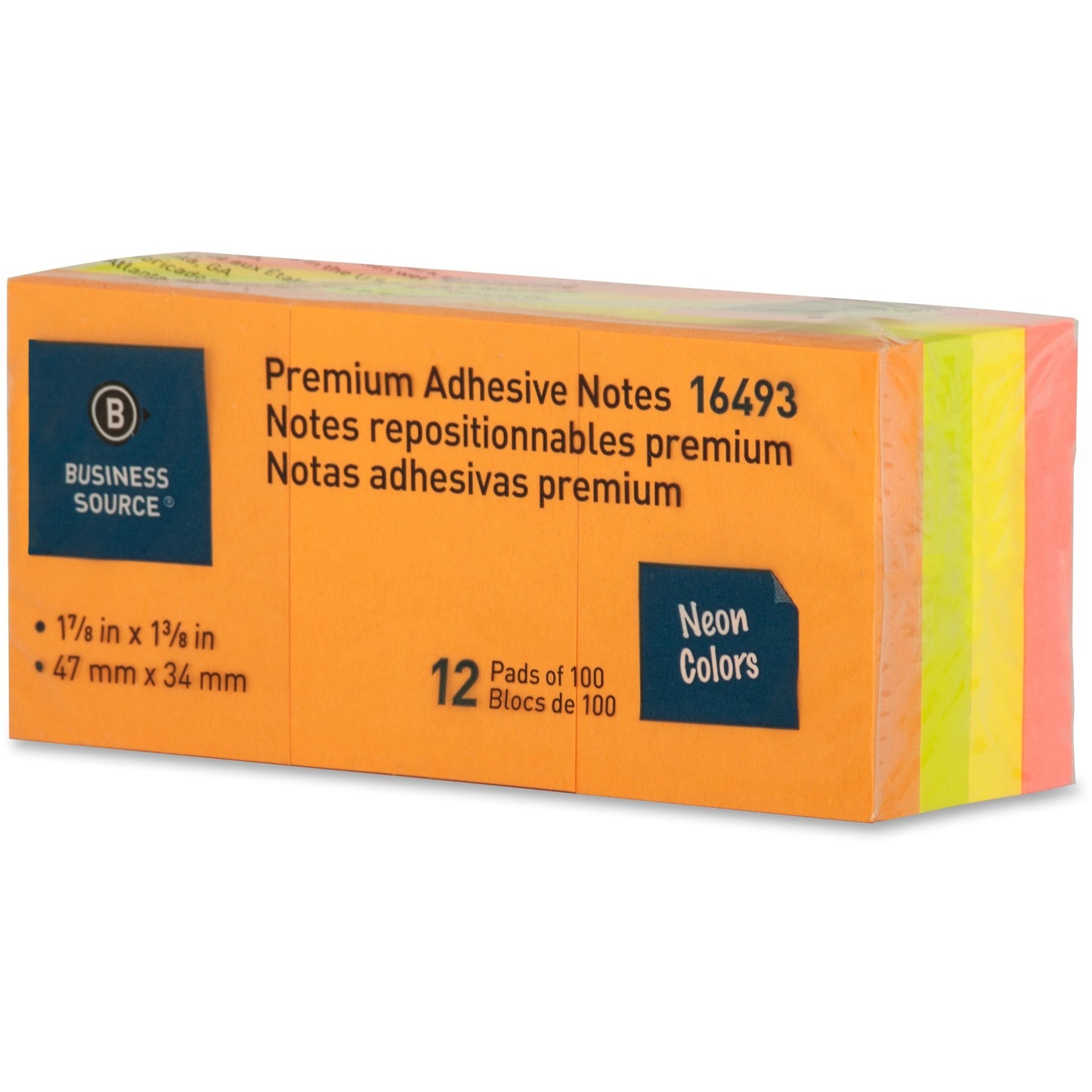 Business Source Premium Repostionable Adhesive Notes (16493)