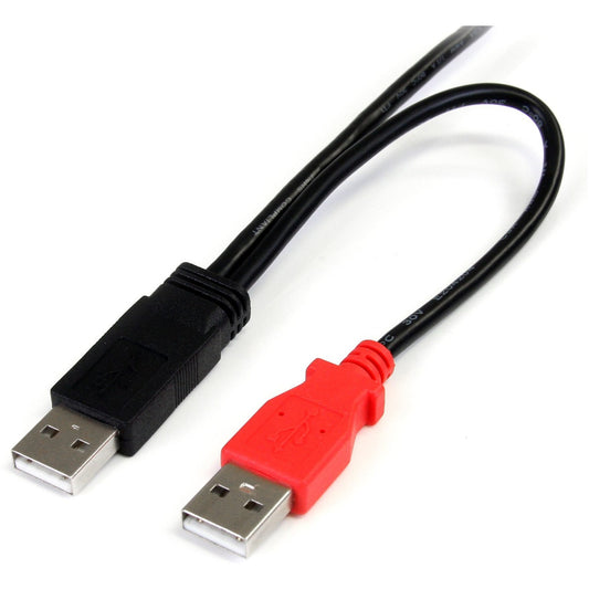 StarTech 1 Ft Usb Y Cable For External Hard Drive (USB2HAUBY1)
