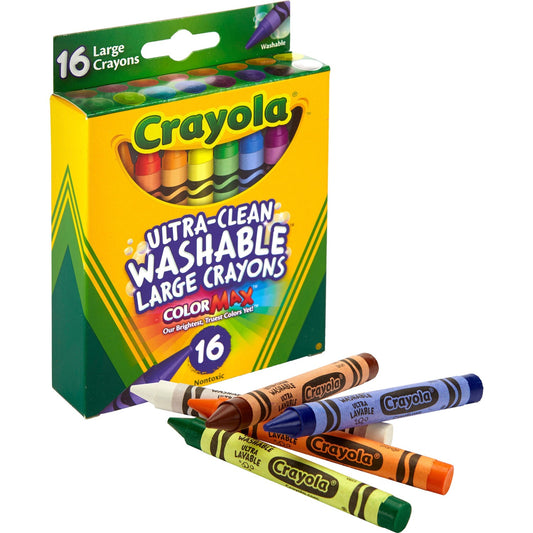 Crayola Ultra-Clean Washable Large Crayons (523281)