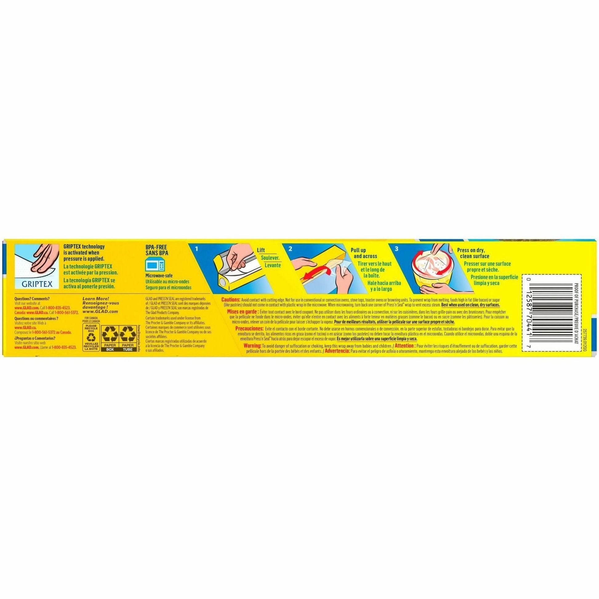 Glad Press'n Seal Food Plastic Wrap (70441)