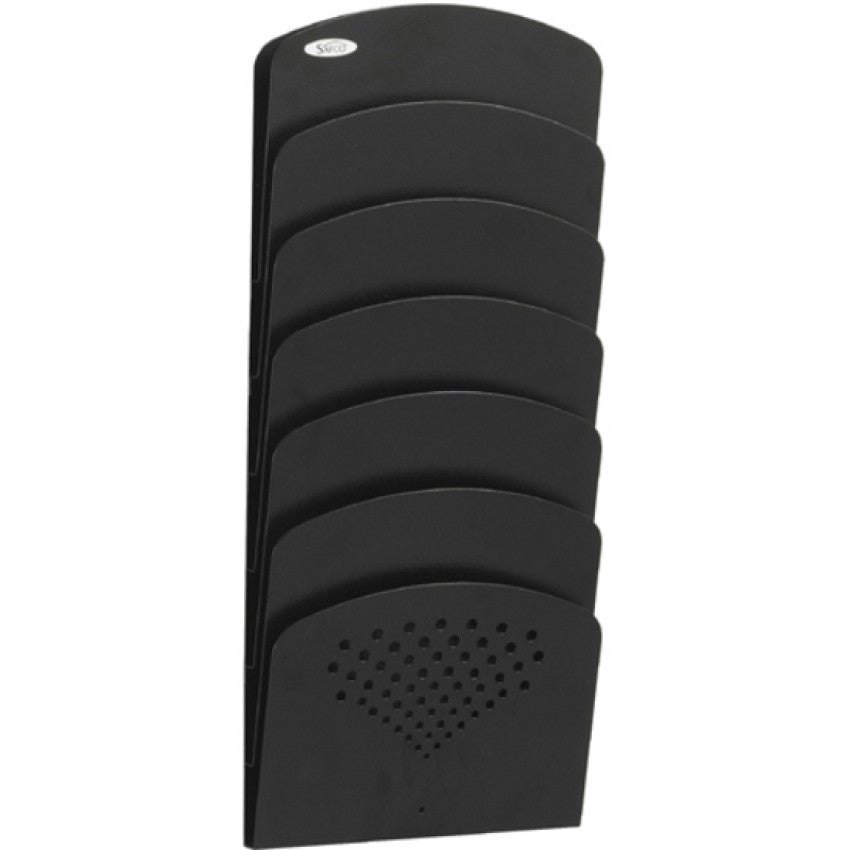 Safco Seven Pocket Letter/Legal Steel Wall Rack (3185BL)