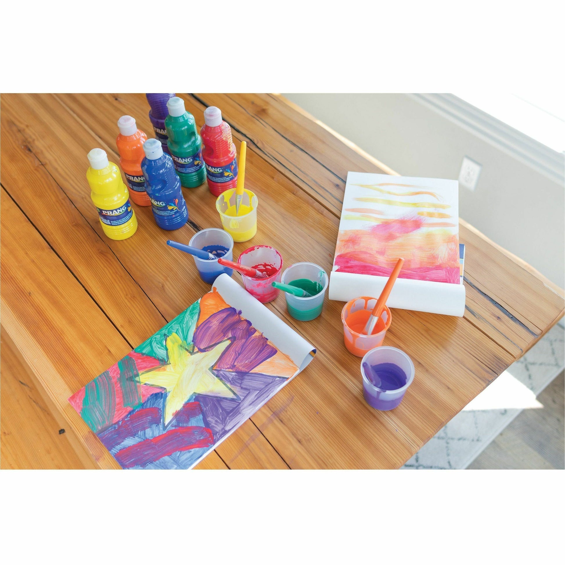  Creativity Street No-Spill Round Paint Cups With Colored Lids (5100)