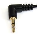 StarTech 1ft 3.5mm Right Angle Stereo Audio Cable (MU1MMS2RA)