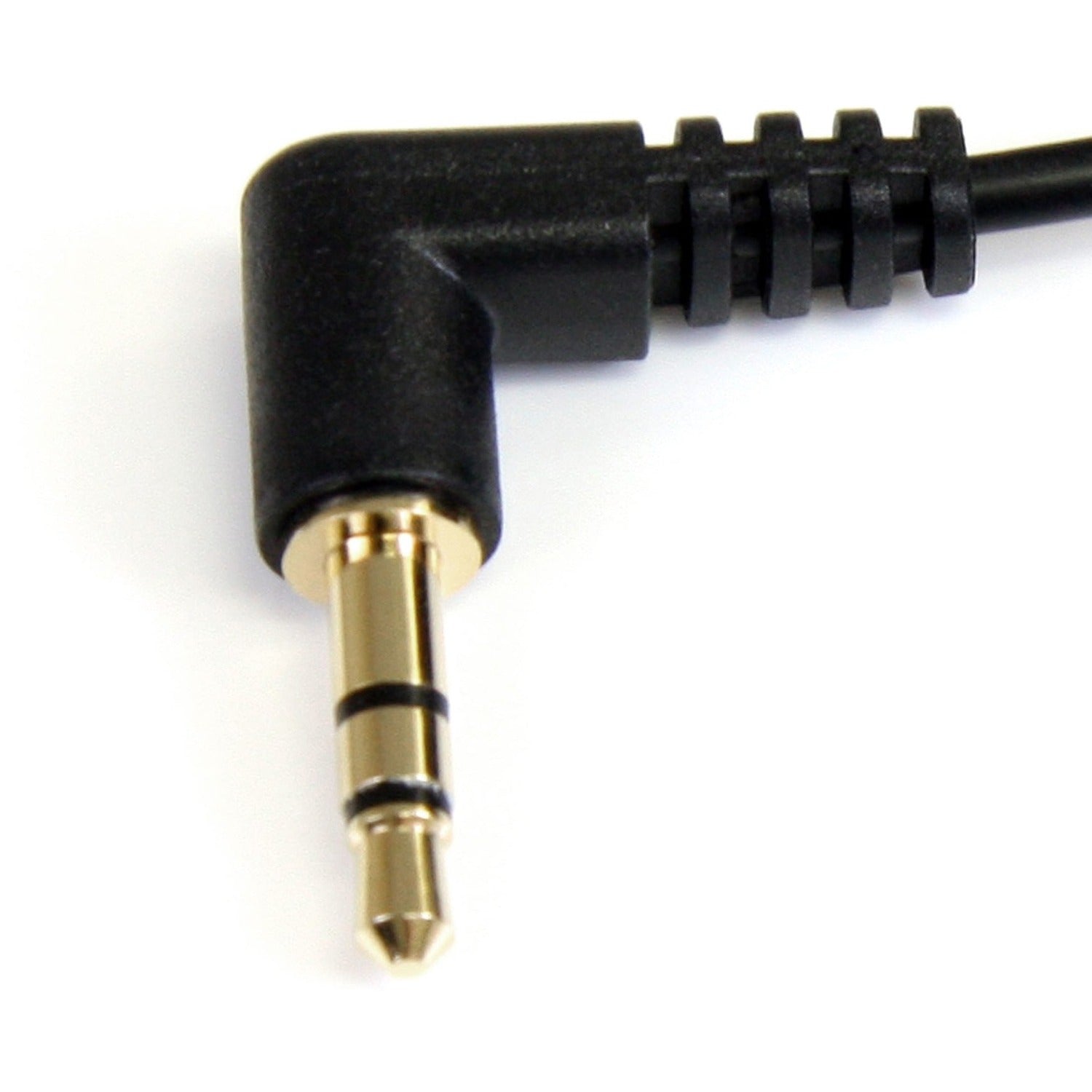 StarTech 1ft 3.5mm Right Angle Stereo Audio Cable (MU1MMS2RA)