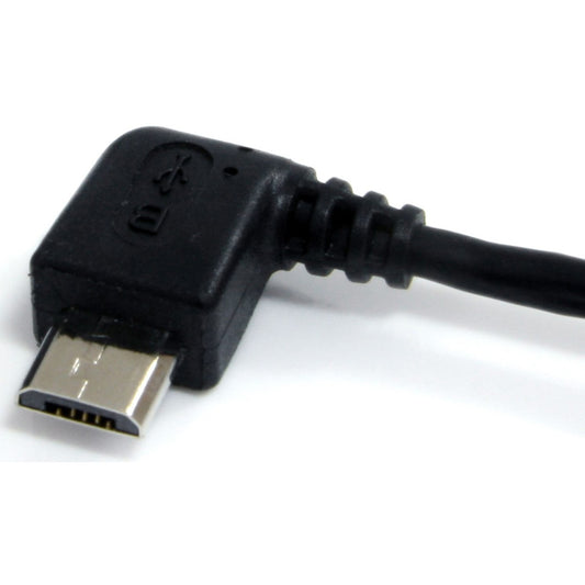 StarTech 3 Ft Usb To Left Angle Micro Usb Cable (UUSBHAUB3LA)