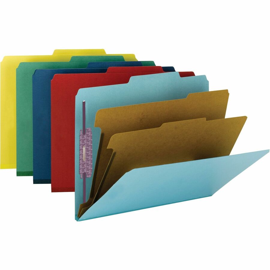 Smead Premium Pressboard Classification Folders with SafeSHIELD&reg