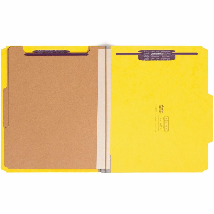 Smead Premium Pressboard Classification Folders with SafeSHIELD&reg