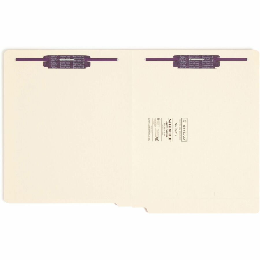 Smead Straight Tab Cut Letter Recycled Fastener Folder (34117)