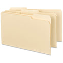 Business Source 1/3 Tab Cut Legal Recycled Top Tab File Folder (43560)