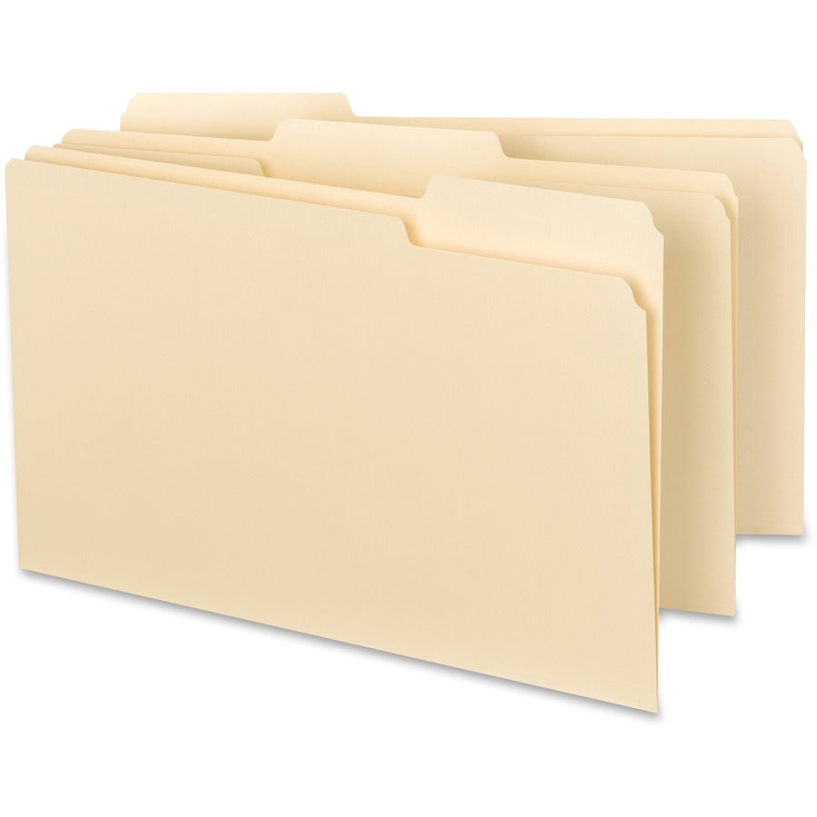 Business Source 1/3 Tab Cut Legal Recycled Top Tab File Folder (43560)
