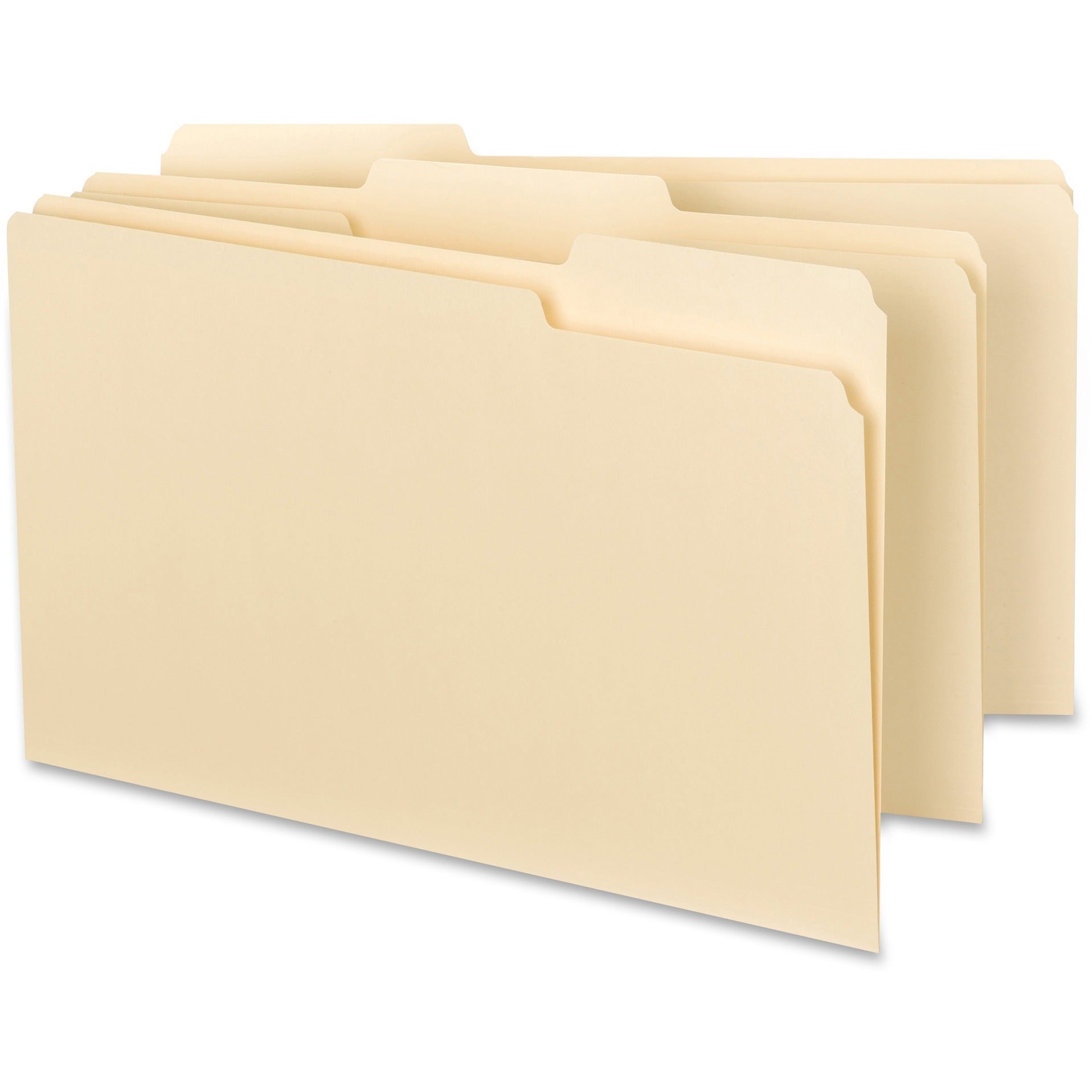 Business Source 1/3 Tab Cut Legal Recycled Top Tab File Folder (43560)