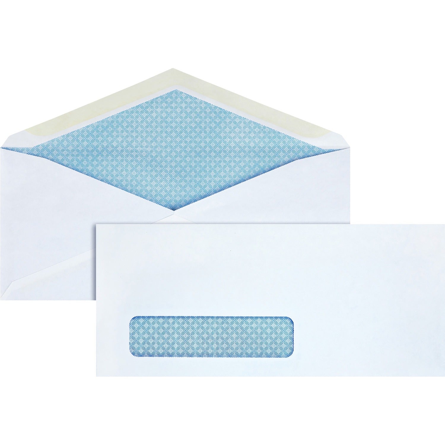 Business Source No. 10 Tinted Diagonal Seam Window Envelopes (42205)