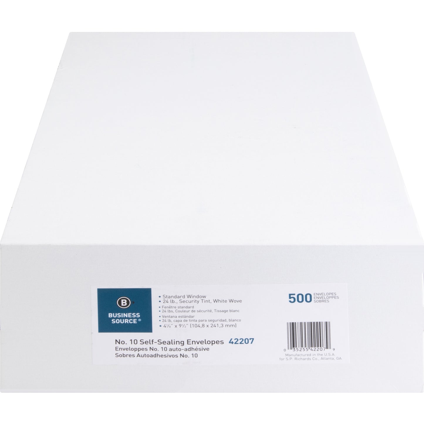 Business Source No.10 Standard Window Invoice Envelopes (42207)