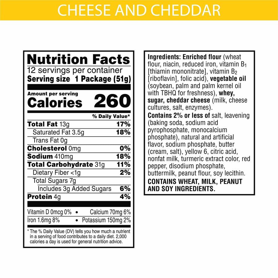 Keebler&reg Cheese Crackers with Cheddar Cheese (21147)