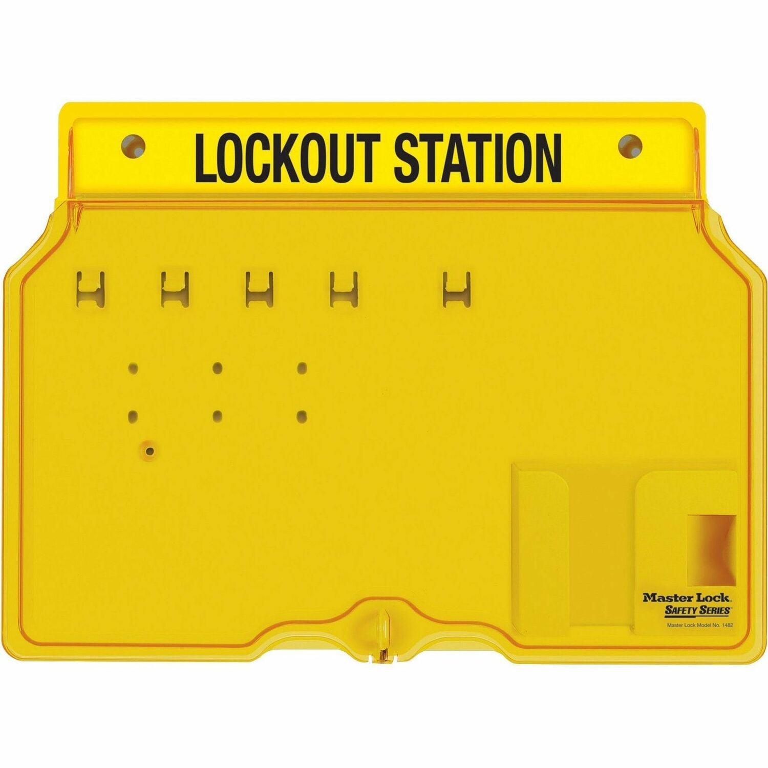 Master Lock Unfilled Padlock Lockout Station with Cover (1482B)