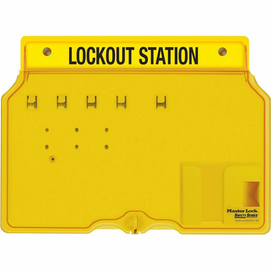 Master Lock Unfilled Padlock Lockout Station with Cover (1482B)