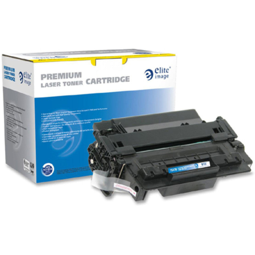 Elite Image Remanufactured Laser Toner Cartridge - Alternative for HP 55A (CE255A) - Black - 1 Each (75478)