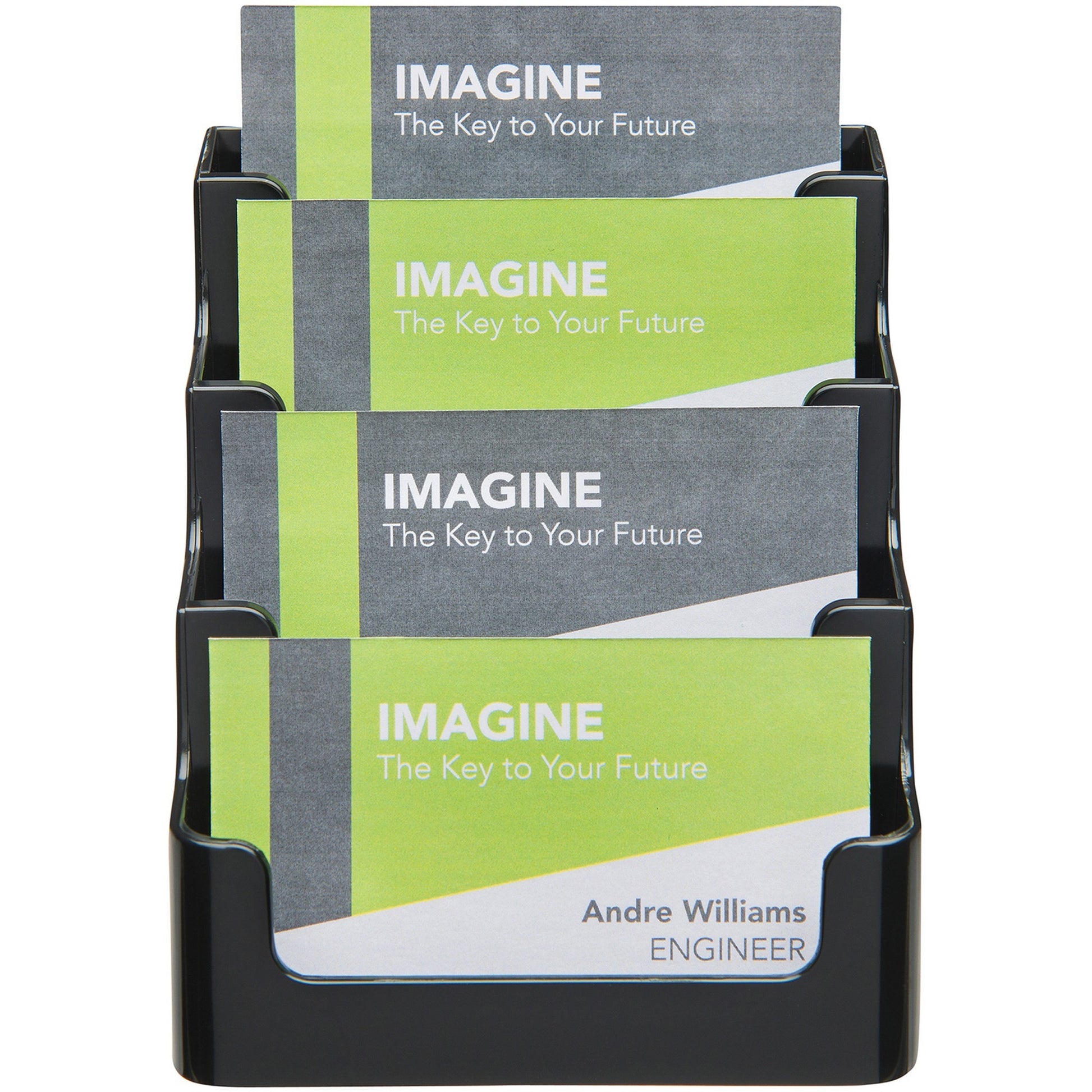 Deflecto 4 Tier Business Card Holder (90404)