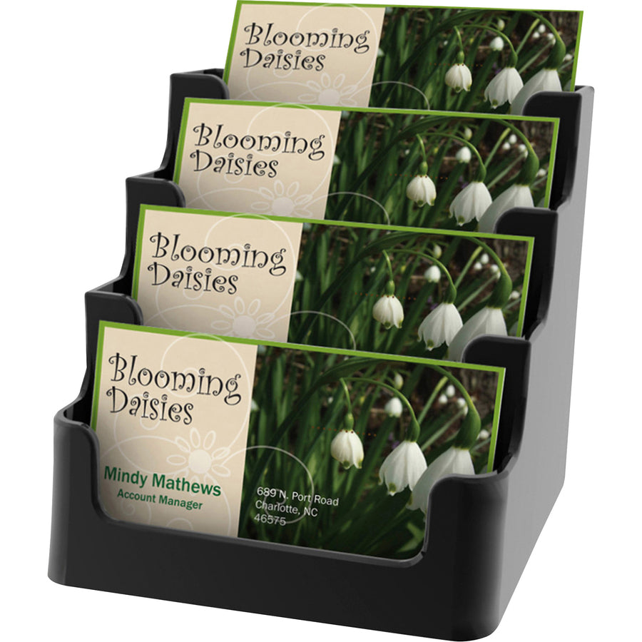 Deflecto 4 Tier Business Card Holder (90404)