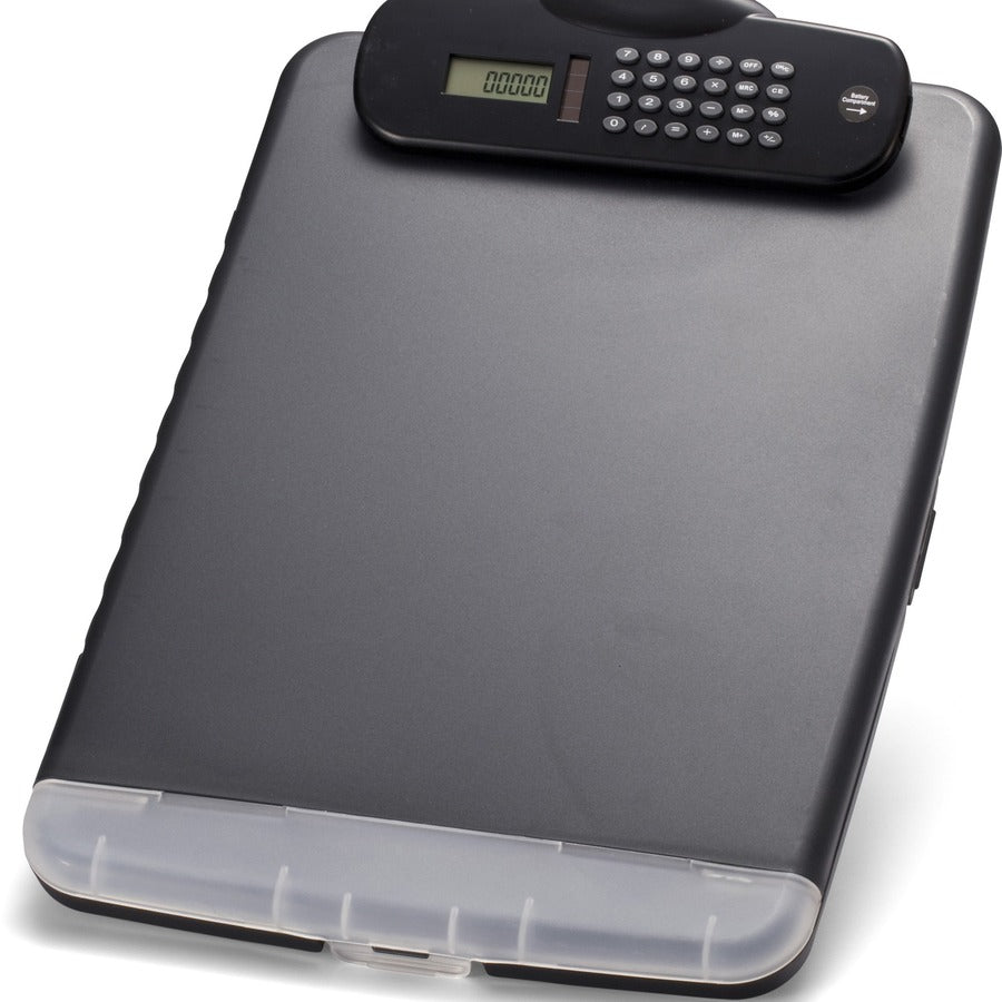 Officemate Slim Clipboard Storage Box with Calculator (83306)