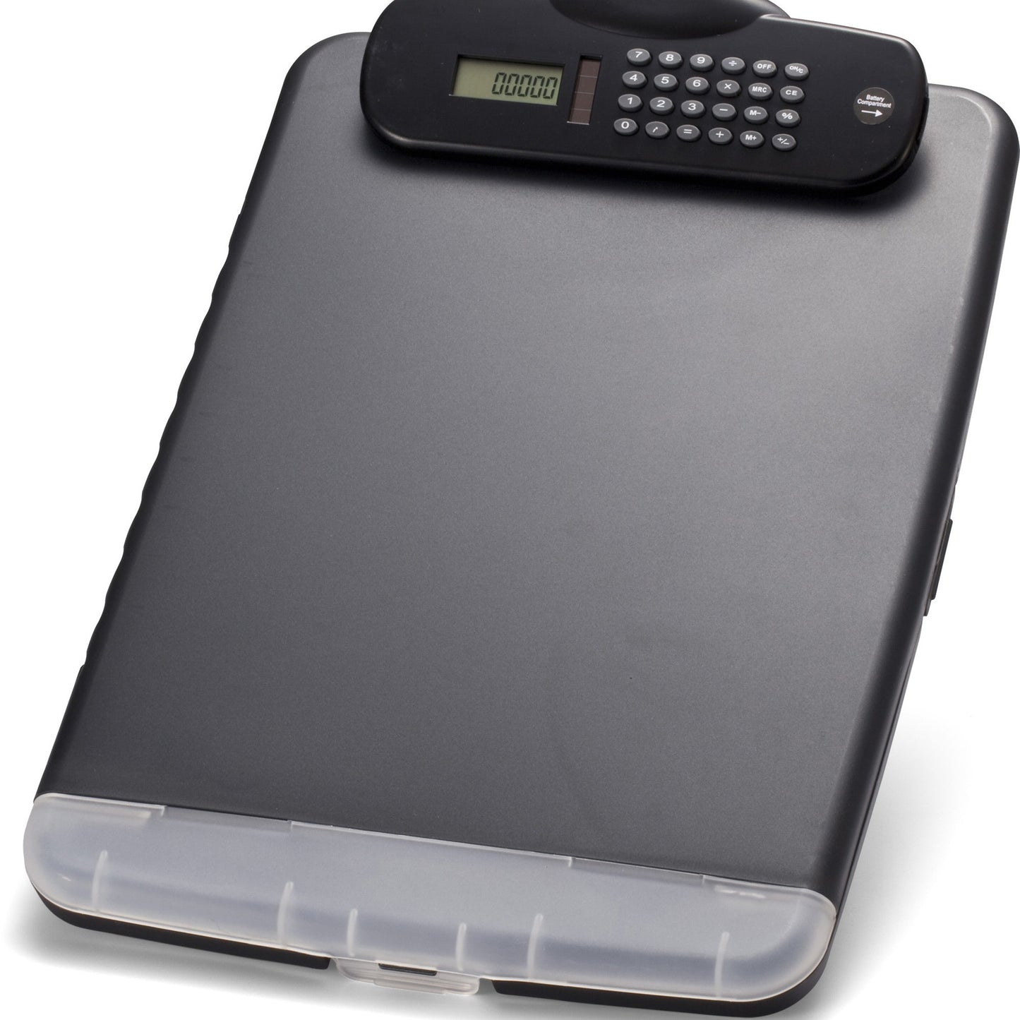 Officemate Slim Clipboard Storage Box with Calculator (83306)