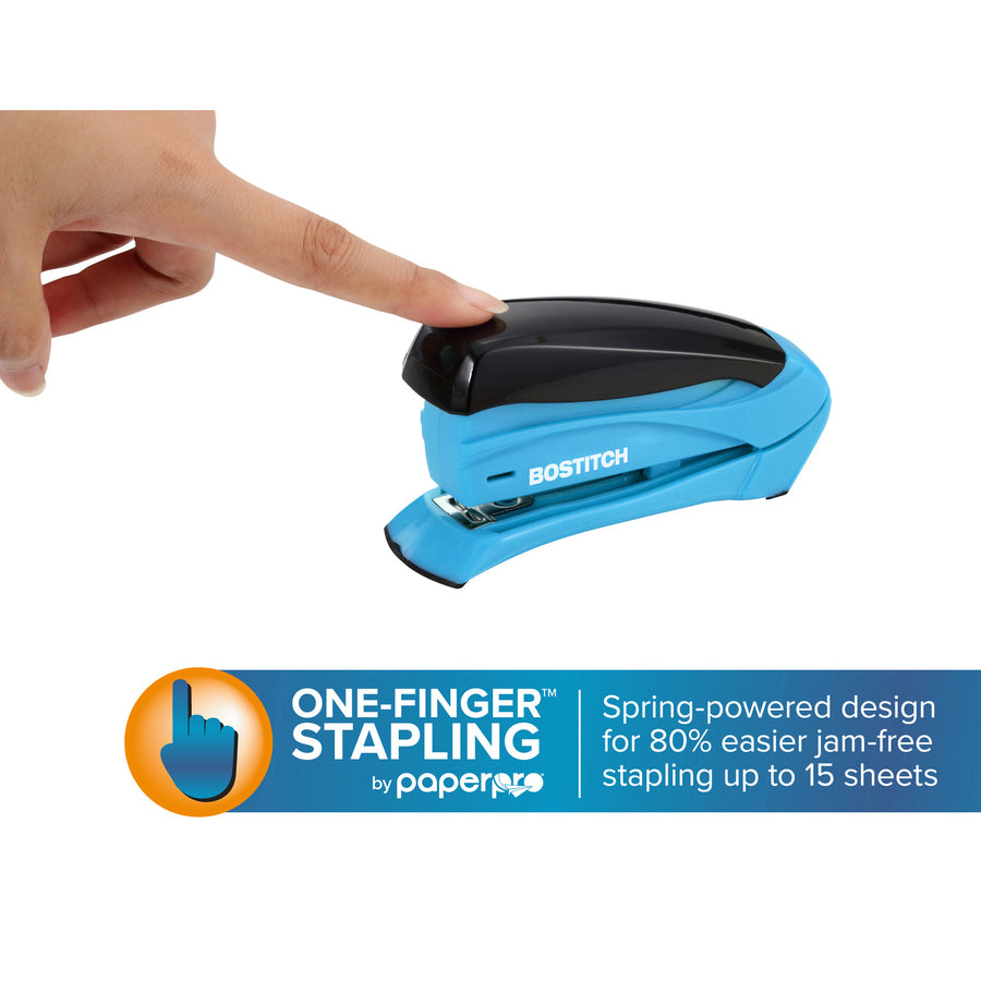 PaperPro Stapler - Bostitch Inspire 15 Spring-Powered Compact Stapler