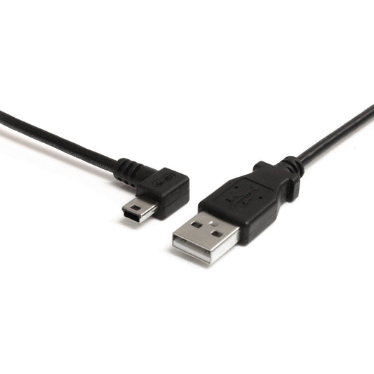 StarTech 3 Ft Usb To Left Angle Mini Usb Cable (USB2HABM3LA)