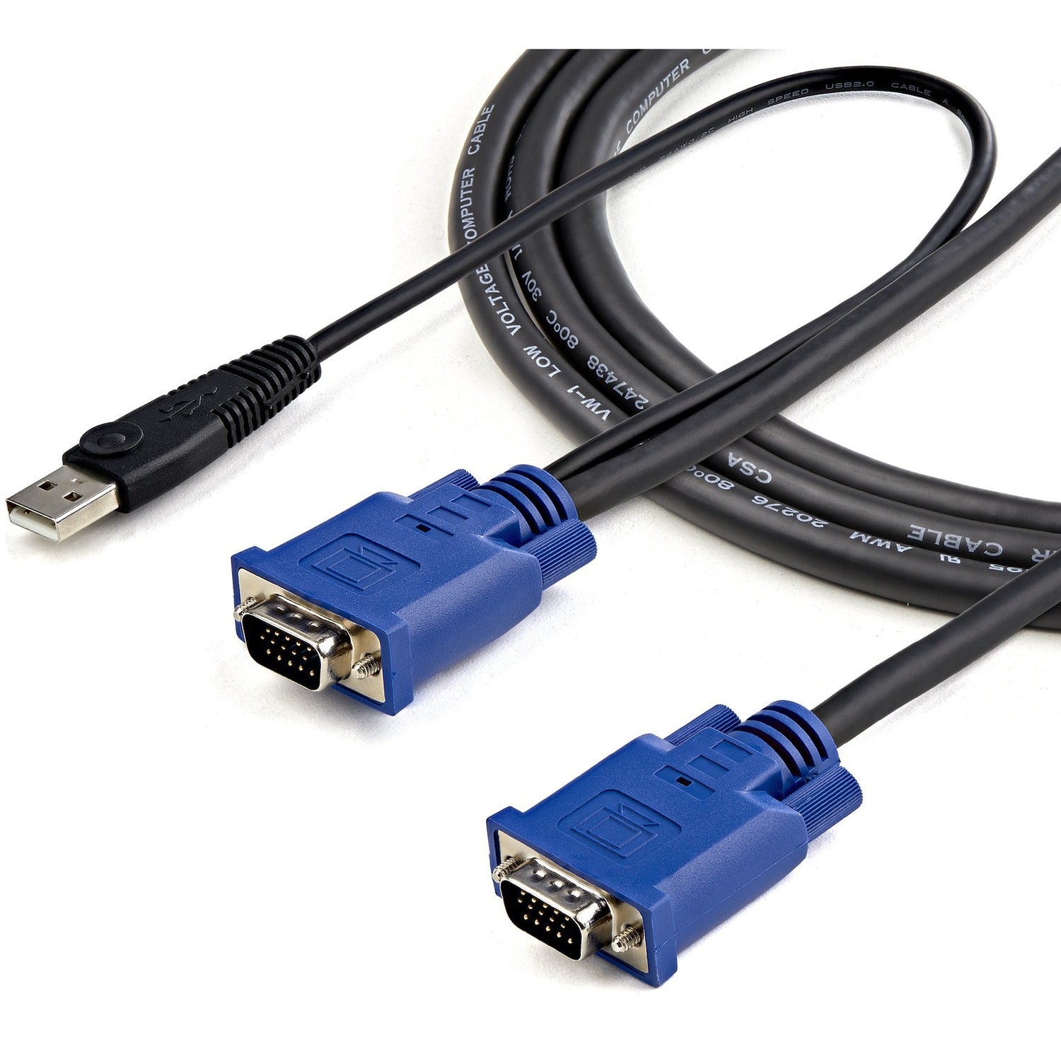 StarTech 10 Ft 2-in-1 Ultra Thin Usb Kvm Cable (SVECONUS10)