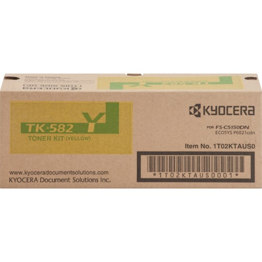 Kyocera TK-582Y Yellow Toner Cartridge