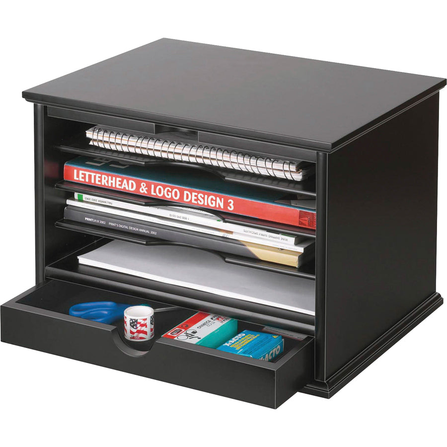 Victor 4720-5 Midnight Black Desktop Organizer