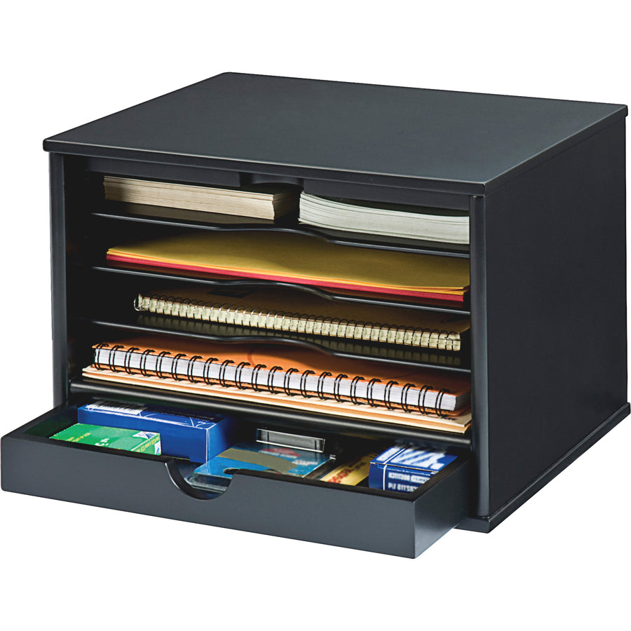 Victor 4720-5 Midnight Black Desktop Organizer