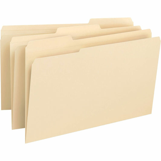 Business Source 1/3 Tab Cut Legal Recycled Top Tab File Folder (16516)