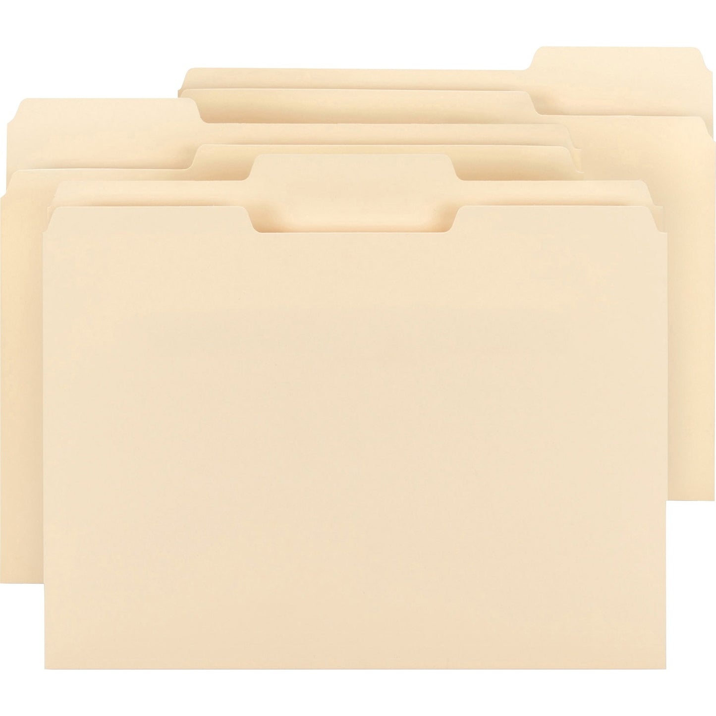 Business Source 1/3 Tab Cut Letter Recycled Top Tab File Folder (78950)