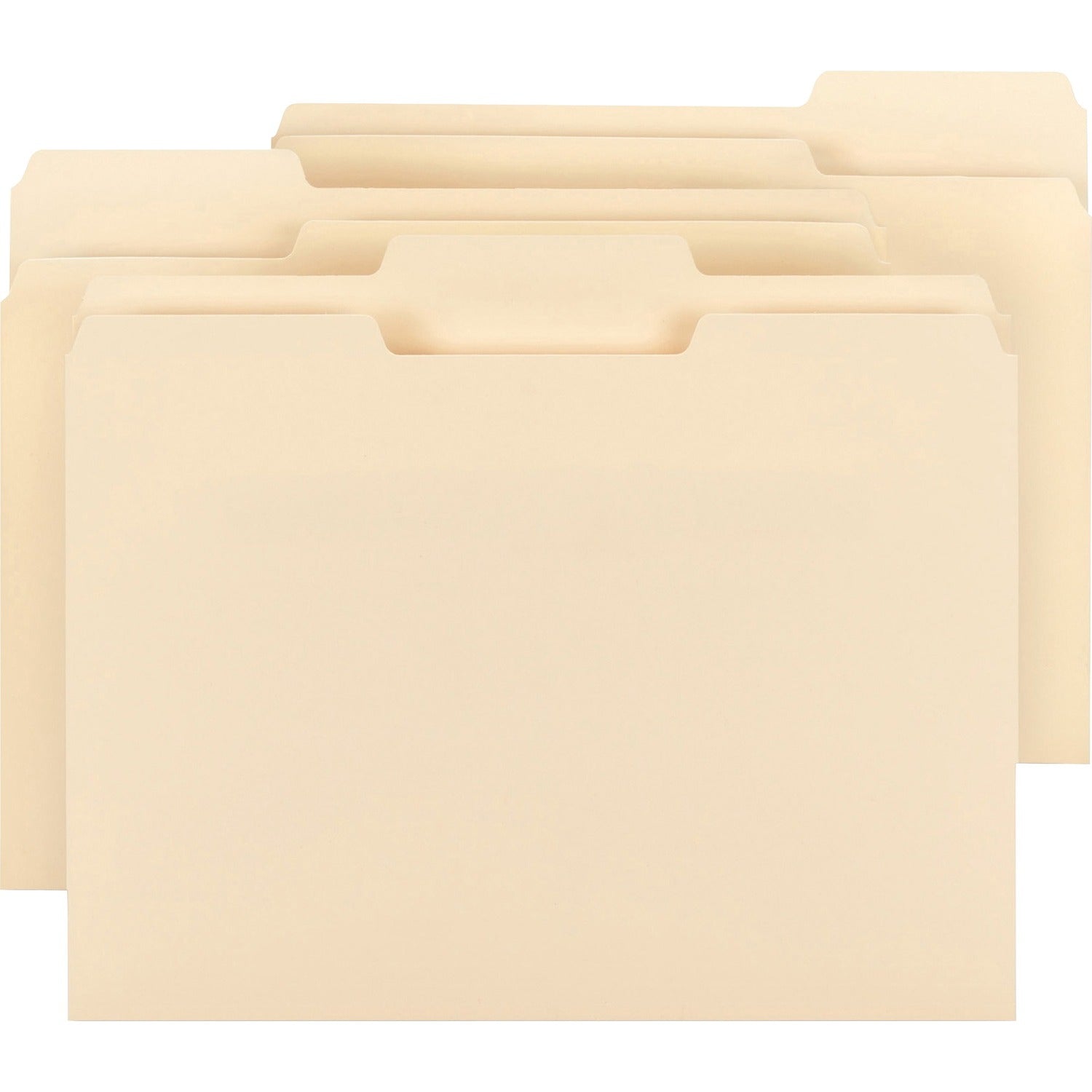 Business Source 1/3 Tab Cut Letter Recycled Top Tab File Folder (78950)