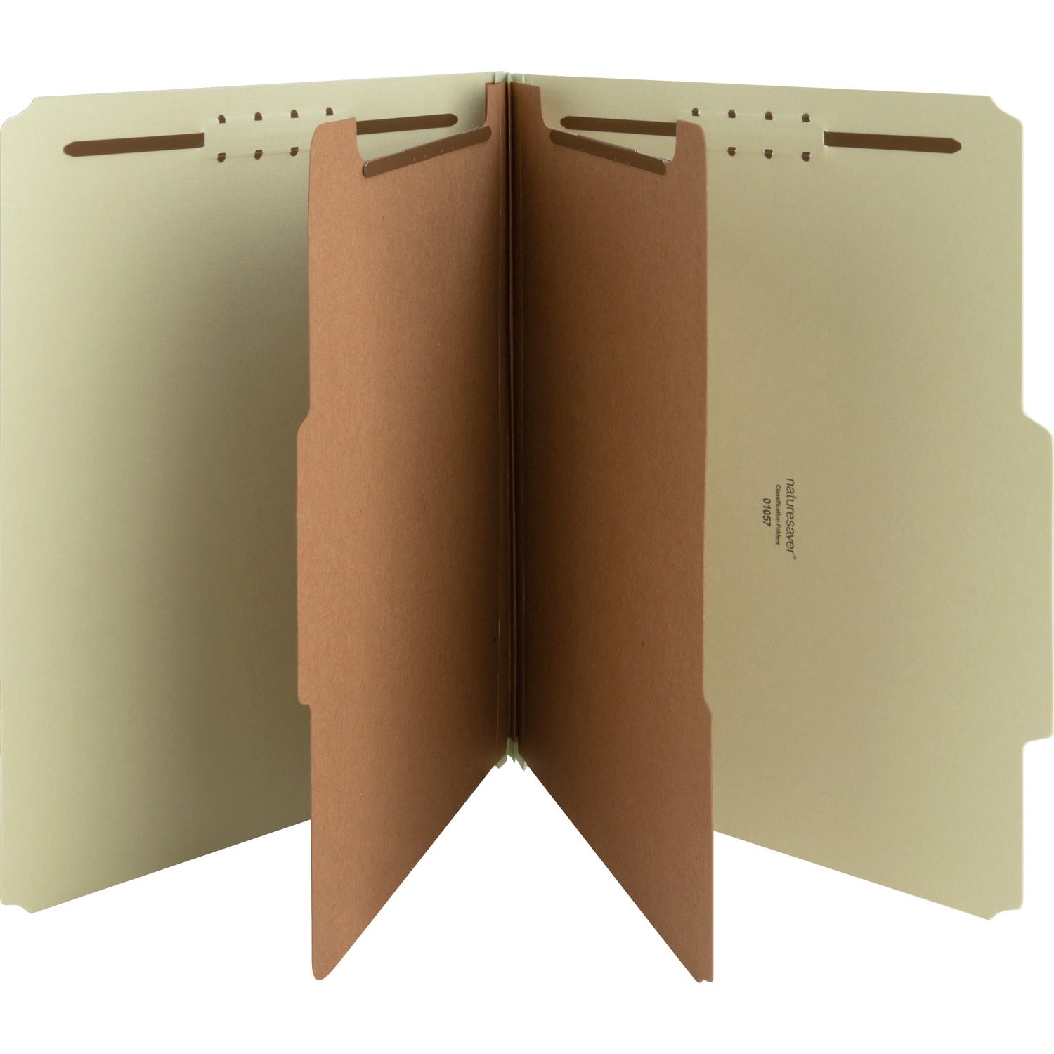 Nature Saver 2/5 Tab Cut Letter Recycled Classification Folder (01057)