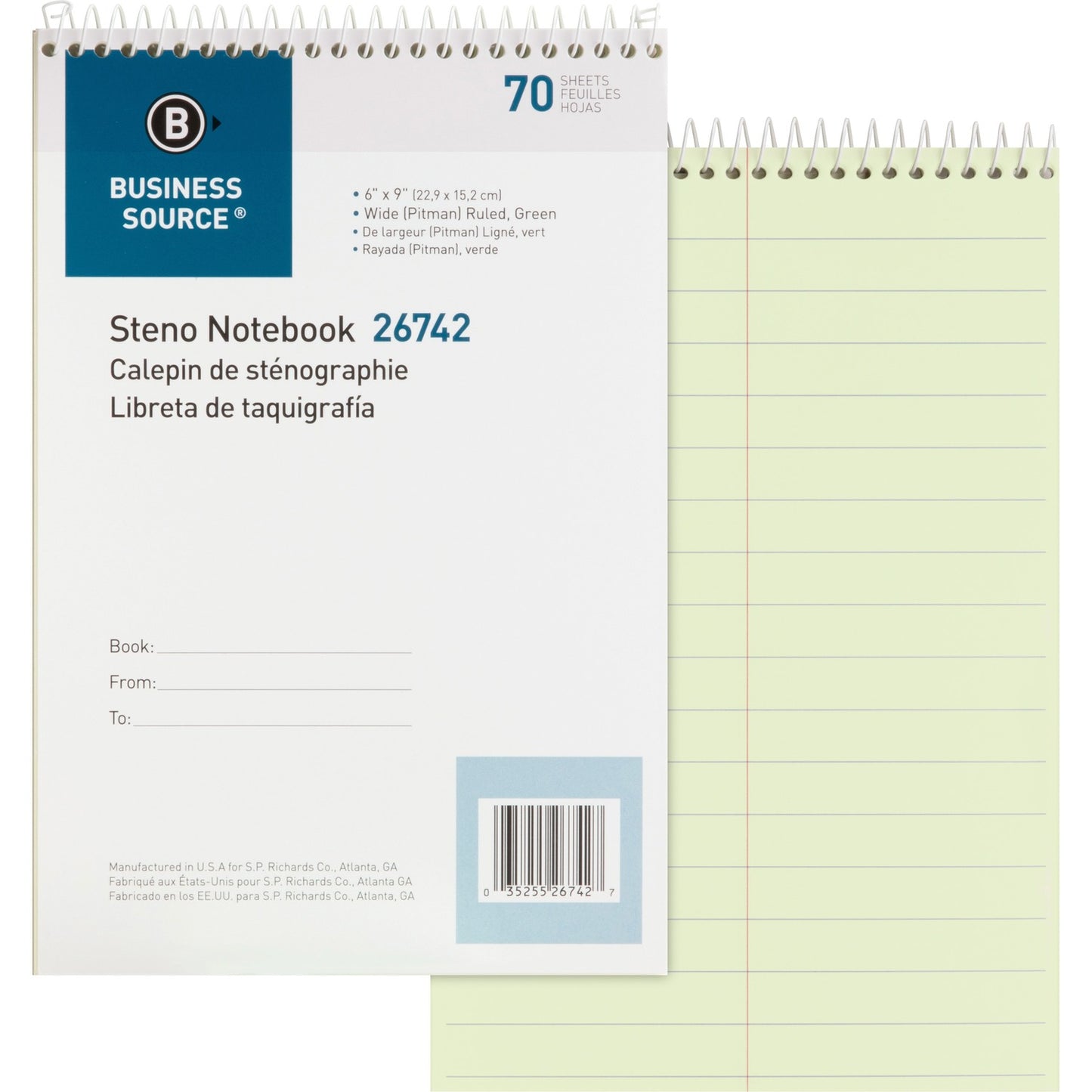 Business Source Steno Notebook (26742)