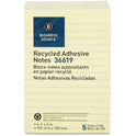 Business Source Yellow Adhesive Notes (36619)