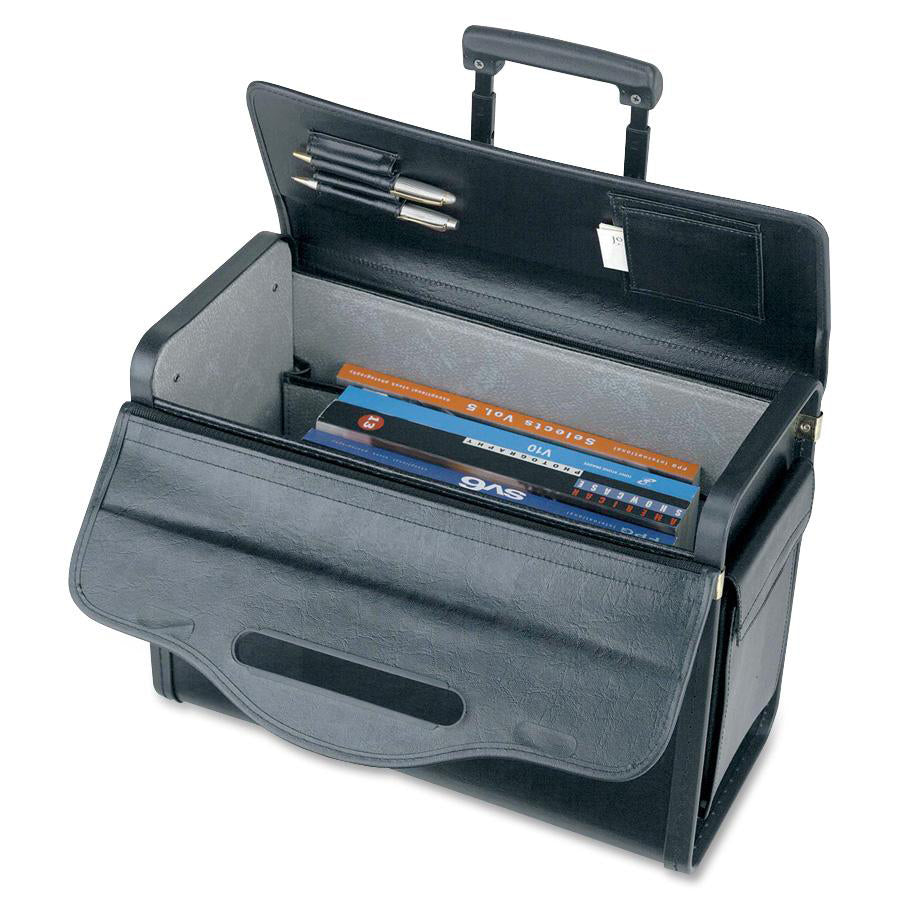 Lorell Travel/Luggage Case (Roller) Travel Essential, Book, File Folder - Black (61613)