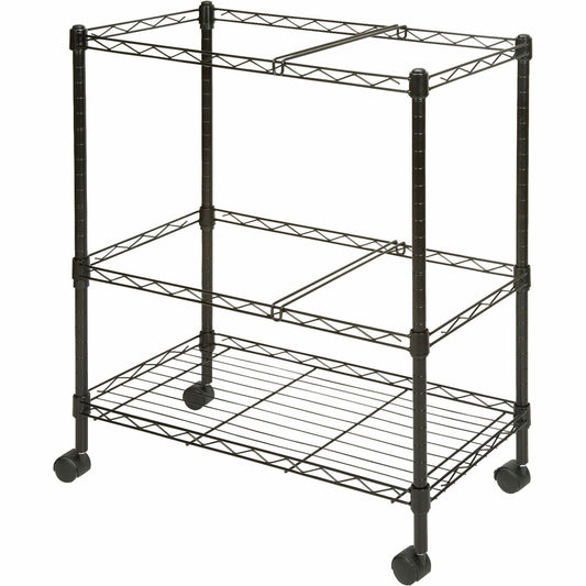 Lorell 2-Tier Wire Mobile File Cart (45650)